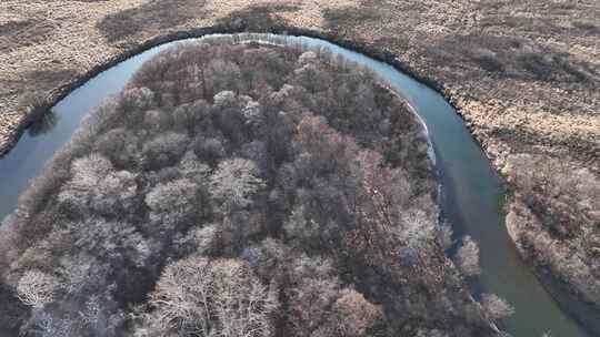 大兴安岭自然风光春天湿地风景候鸟归来