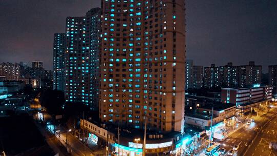 徐汇区夜景航拍