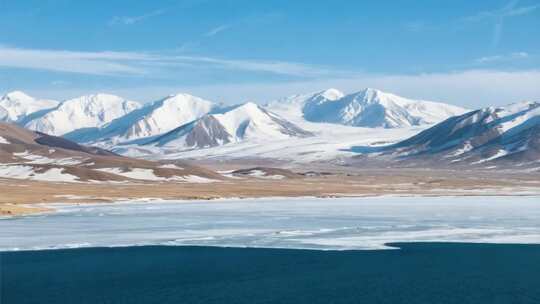 雪山湖泊高原自然风光
