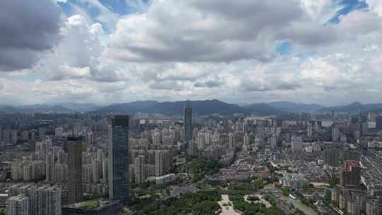 浙江温州城市风光航拍