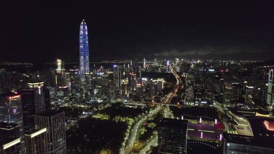 深圳夜景 深圳市区 深圳中心  深圳