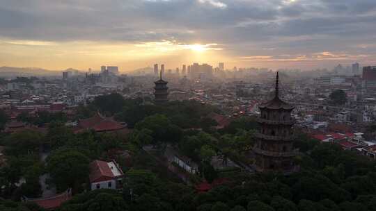 福建泉州开元寺古城城市宣传片航拍