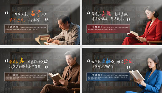唯美访谈节目片头人物传记AE模板高清AE视频素材下载