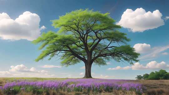 四季树木生长变化 复苏