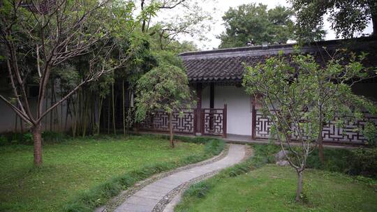 杭州西湖景区文澜阁风景