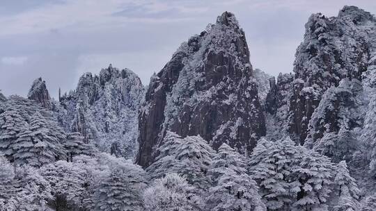 安徽黄山雪景