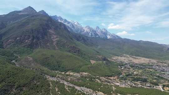 丽江玉龙雪山航拍