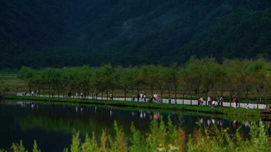 湖北襄阳古隆中山间小路