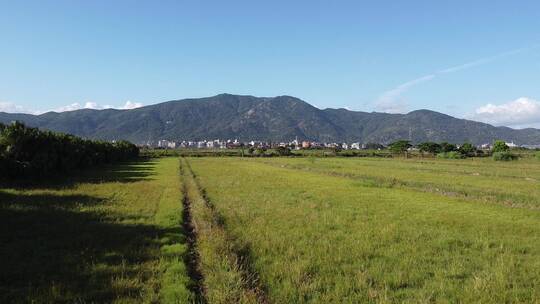 大气 航拍 福建 莆田 涵江 乡野 河流 远山