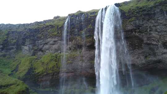 冰岛斯科加瀑布视频素材模板下载