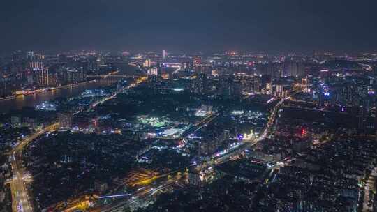 广州荔湾芳村广钢新城夜景延时