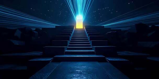 门 台阶 楼梯 魔幻 背景