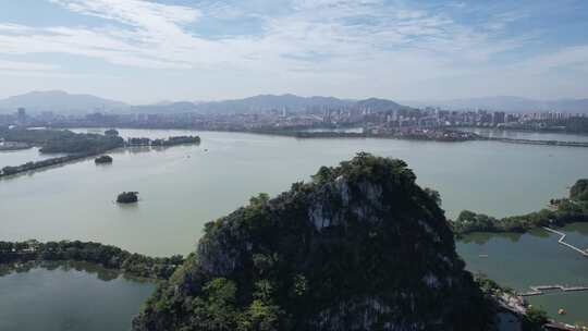 广东肇庆七星山5A景区星湖航拍