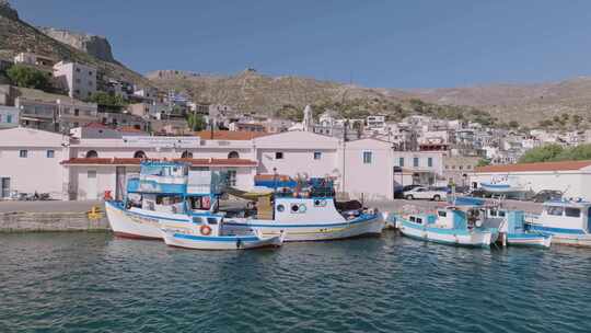 Kalymnos，希腊岛，无人机，海