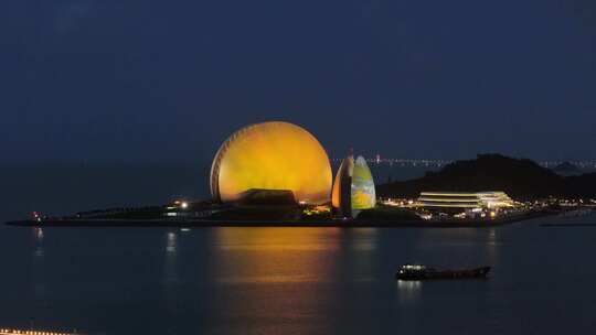 珠海日月贝夜景