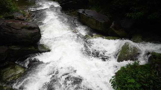 河流慢镜头水流升格山泉水 大自然 清澈溪流