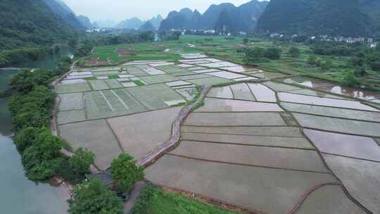 广西桂林遇龙河风景区风光