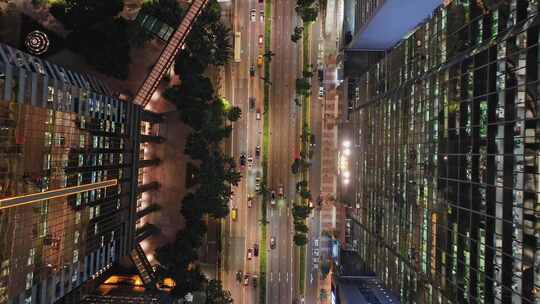 香港维多利亚港航拍