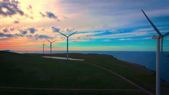 风能发电电能新能源绿色环保碳中和循环