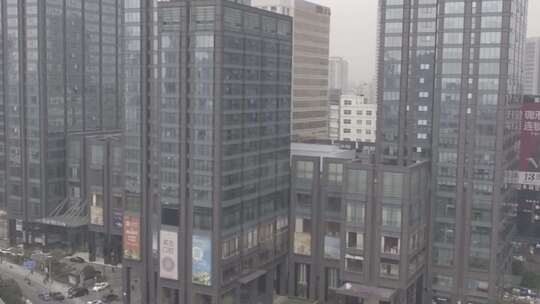 宁波天一广场城市日常马路街区建筑物视频素材模板下载