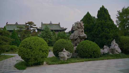 山西运城池神庙，中式寺庙建筑结构