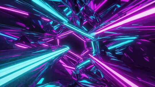 霓虹光线3D炫酷场景