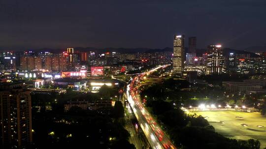 4K杭州未来科技城夜景