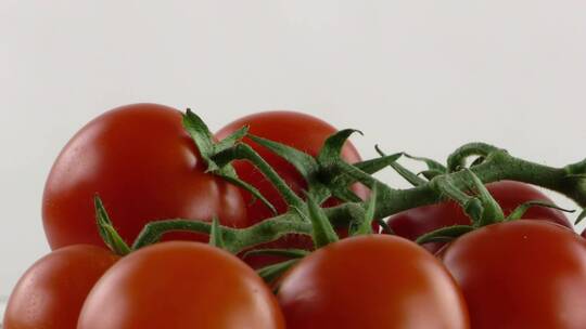 红色西红柿在白色背景