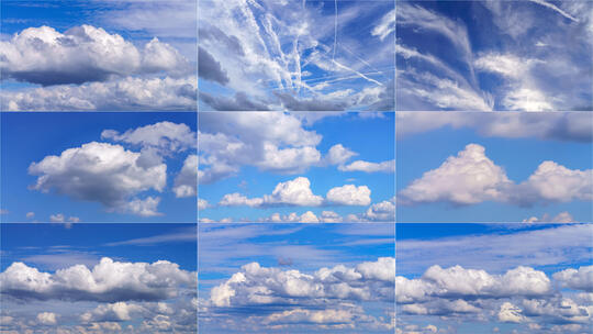 白云云彩延时合集高清在线视频素材下载