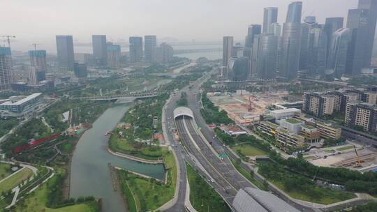 4K 航拍 深圳 前海 风景