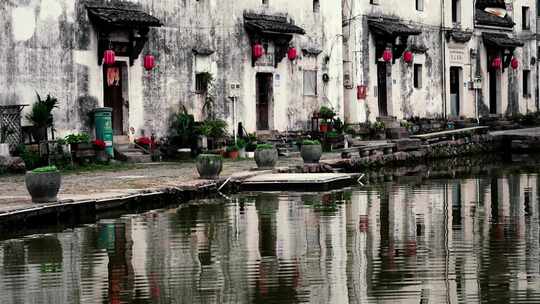 杭州旅游建德旅游新叶古村徽派水墨风实拍