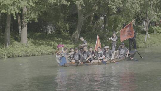 杭州西溪湿地赛龙舟活动