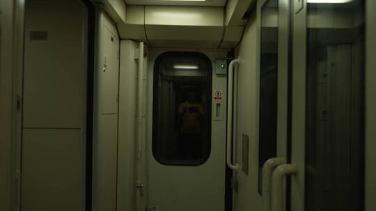 卧铺车列车车厢视频素材模板下载