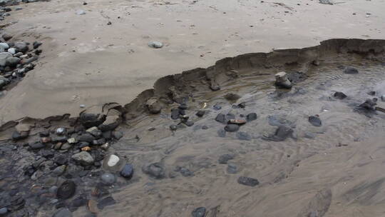 俄勒冈海岸干枯的河床视频素材模板下载