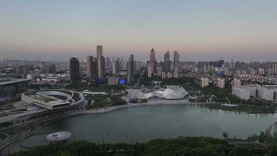 苏州狮山文化广场科技馆大剧院（航拍素材）