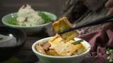 豆腐美食烹饪高清在线视频素材下载