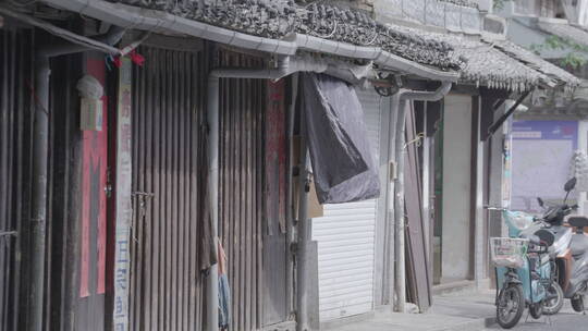 升格拍摄SLOG3素材 绍兴老城区街景空镜