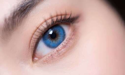 女性眼睛微距特写素材