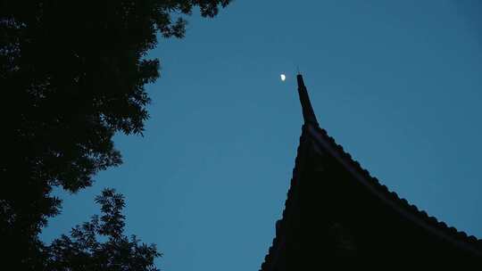 杭州灵隐寺 古建筑 夜景