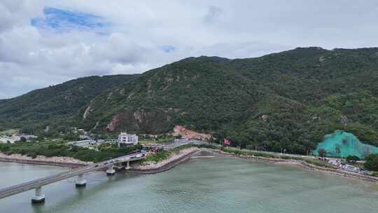 广东南澳岛海上岛屿航拍