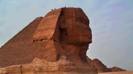 4K-埃及金字塔、狮身人面像02视频素材模板下载