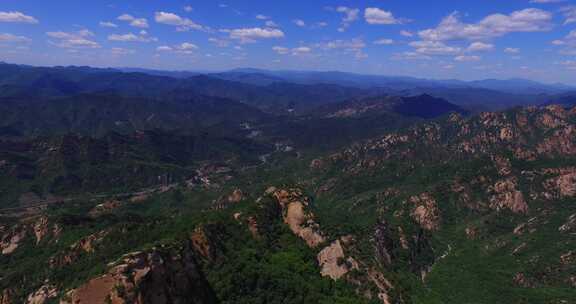 密云云蒙山风景区航拍4K风光视频