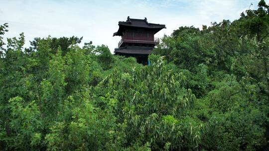 绍兴市梅山景区航拍风光