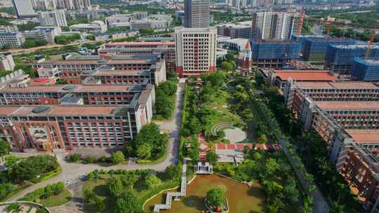 航拍厦门华夏学院