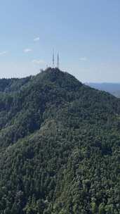 竖屏航拍山川丘陵大山山脉森林植物