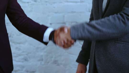 商务签约 合作握手