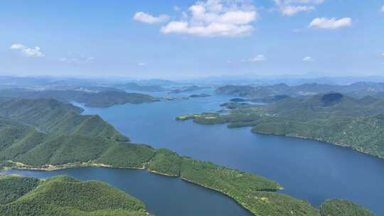 大型水库航拍