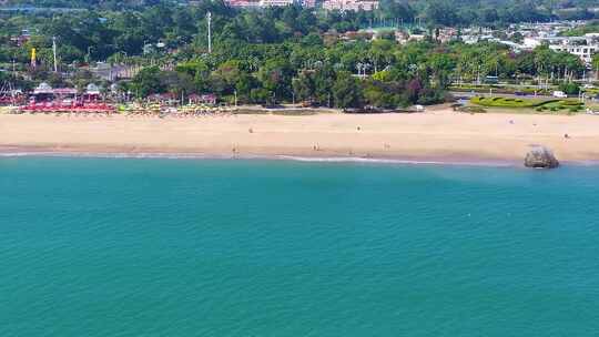 东海大海海边海水海浪沙滩海滩航拍风景唯美