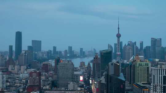 上海城市天际线夜景