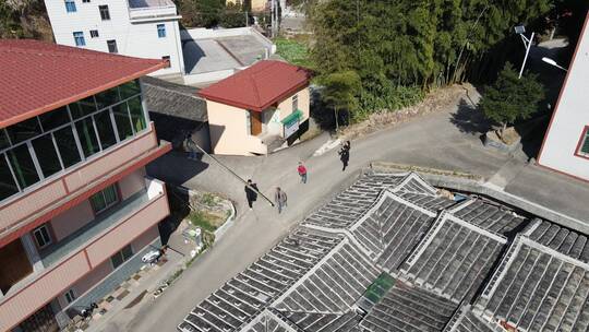 大气航拍 福建闽南泉州 永春县 龙水漆篮视频素材模板下载